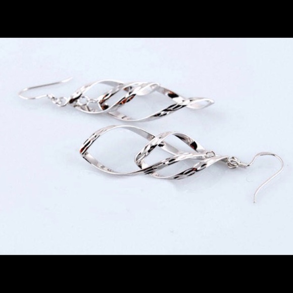👻 STERLING SILVER (925) DANGLE DROP EARRINGS - Picture 5 of 6